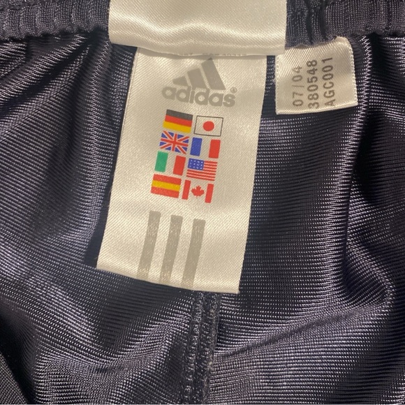 VTG Adidas Track Pants Men's Medium Gray 3 Stripe Y2K Sports Athleisure Logo Gym - Picture 6 of 10